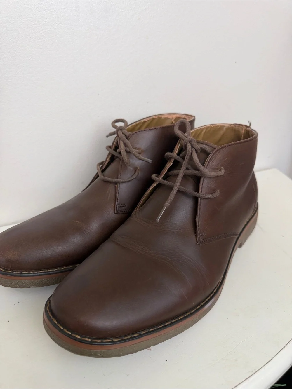 St. John's Bay Brown Leather Chukka Boots